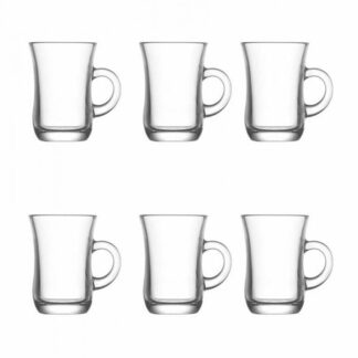The "Yudum Tea Glasses Cup 95cc Set of 6 YUD402E" refers to a set of six tea glasses, each with a capacity of 95cc. These glasses are likely designed for serving tea, possibly...