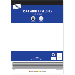 These C4/A4 mail size envelopes are designed to accommodate A4 documents or unfolded A4 sheets, making them ideal for sending larger documents without folding them. The "Strong"...