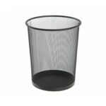 This is a description of a metal mesh waste paper office bin with dimensions of 24 x 34 cm. It is available in assorted colors and has a product code of 0030. The mention of...
