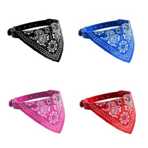 This product appears to be a pet dog collar that comes with a triangle bandana scarf. It is designed for medium-sized dogs and is available in assorted colors. The model or item...