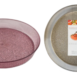 This product appears to be a versatile, transparent plastic item that can function as a coffee table, fruit bowl, or serving tray. It has a round shape with dimensions of 36 cm...