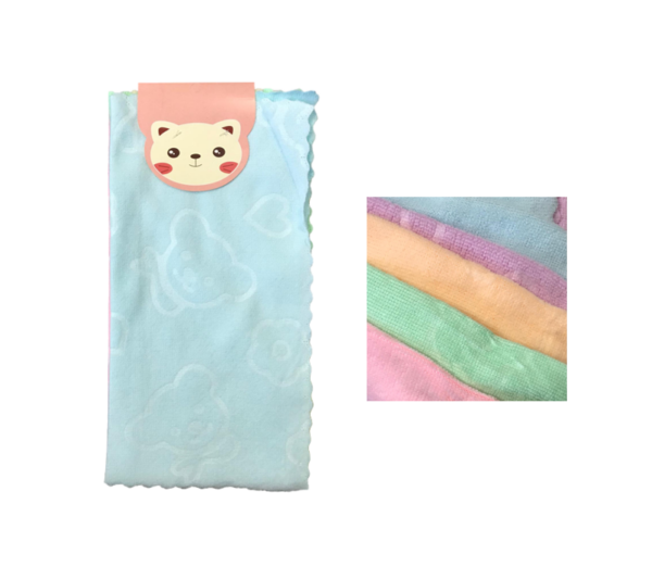 This product is a pack of five microfibre cleaning cloths, each measuring 29 x 28 cm. The cloths feature designs with either bears or flowers and come in assorted colors. The...