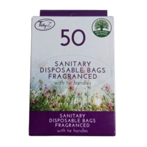 Tidy Z Disposable Fragranced Sanitary Bags are designed for convenient and discreet disposal of sanitary products. The package contains 50 individual bags. Each bag is lightly...