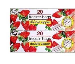 TIDYZ 20 Reusable Freezer Bags