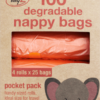 Tidyz Degradable Diaper Bags Pocket Pack, Set of 4 (25 Bags Each)