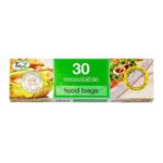 TIDYZ Food & Freezer Bags - Extra Value Pack of 30
