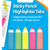 TIGER 100 Neon Sticky Pencil Highlighter Tabs