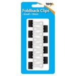TIGER 19MM SMALL FOLDBACK CLIPS, PACK OF 9