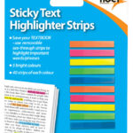 TIGER 200 Neon Sticky Text Highlighting Strips