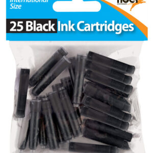 TIGER 25 Black Universal Fountain Pen Ink Cartridges