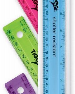 Tiger 30cm Shatter-Resistant Ruler - Assorted Colors