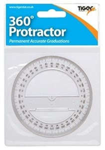 TIGER 360-Degree 10cm (4 Inch) Protractor