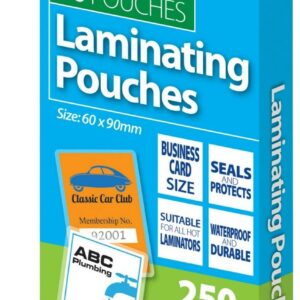 TIGER 50-Pack Laminating Pouches - 60 x 90mm - 250 Micron