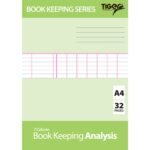 TIGER A4 Bookkeeping Analysis Book, 7 Columns, 32 Pages