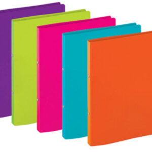 TIGER A4 SLIM RING BINDER WITH 15MM RINGS AND 20MM SPINE, COLORED