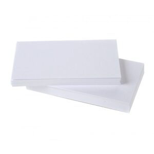 TIGER Blank White Record Cards, 6 x 4 inches, Pack of 100