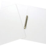 TIGER Clear A4 Slim Ring Binder, 15mm Rings, 20mm Spine