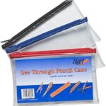 Tiger Compact Transparent Pencil Case