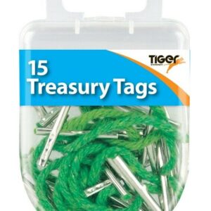 TIGER ESSENTIAL TREASURY TAGS, PACK OF 15