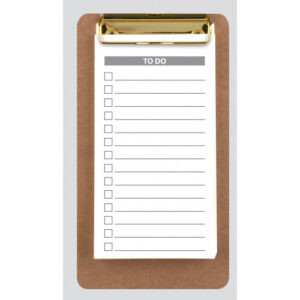 Tiger Memo Pad with Clipboard for To-Do Lists