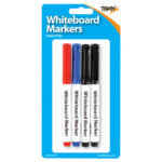 TIGER SLIM WHITEBOARD MARKERS, PACK OF 4 (BLISTER)