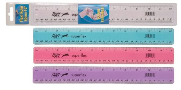 Tiger Ultra Flexible 30cm / 12 inch Ruler