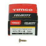TIMCO VELOCITY PZ2 CKS ZYP SCREW 4 X 16 MM, PACK OF 200
