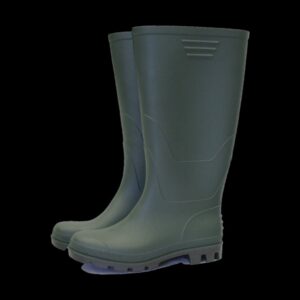 TOWN & COUNTRY ORIGINAL PVC FULL-LENGTH WELLINGTON BOOTS/WELLIES - SIZE 10