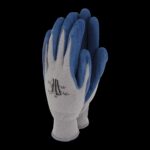 TOWN & COUNTRY WEED MASTER NAVY BLUE BAMBOO GARDEN GLOVES - SIZE LARGE (9)