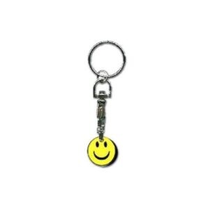 TOY SMILEY FACE TROLLEY KEYRINGS