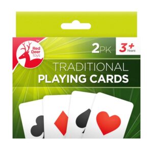 Traditional Playing Cards 2-Pack by Red Deer Toys