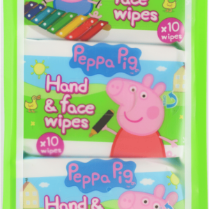 Triple Pack of Peppa Pig Hand & Face Wipes (10 Count)