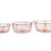 Triple Wire Copper Metal Basket