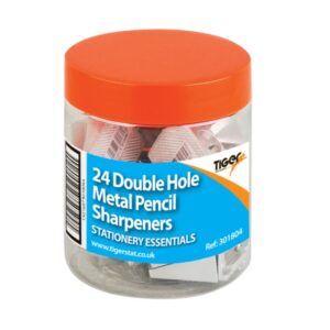 Tub of 24 Tiger Metal Pencil Sharpeners