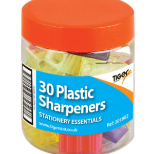 Tub of 30 Plastic Tiger Sharpeners