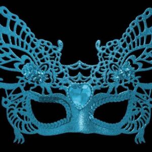 TURQUOISE MASQUERADE MASK