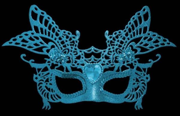 TURQUOISE MASQUERADE MASK