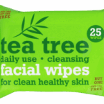 Twin Pack of 25 Tea Tree Cleansing Facial Wipes