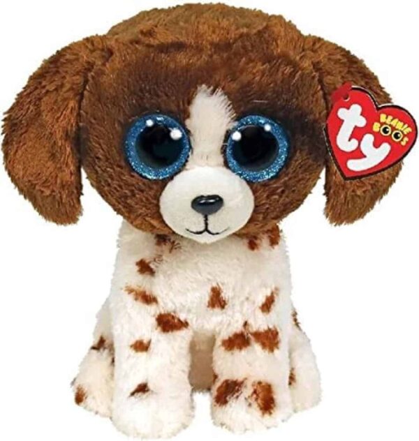 TY Beanie Boos Buddy - Muddles 9" Brown & White Dog