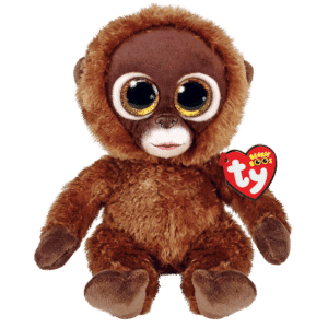 TY Beanie Boos - Chessie the Brown Monkey, 6 inches