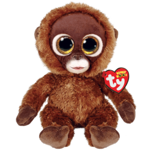 TY Beanie Boos - Chessie the Brown Monkey, 6 inches