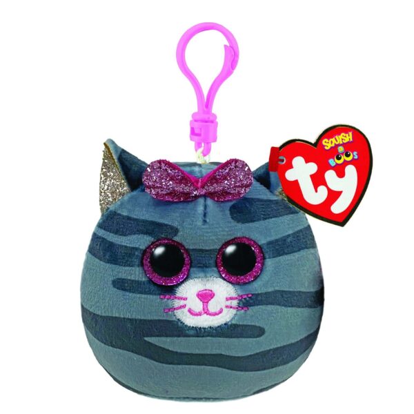 TY Squishy Beanies Clip - Kiki the Cat 5 Inch