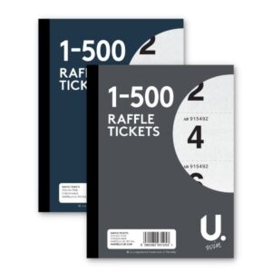 U. WIN RAFFLE CHECKROOM TICKETS NUMBERED 1-500