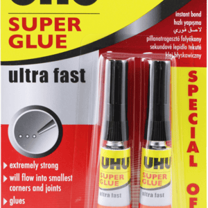 UHU Super Glue Liquid 3g Twin Pack