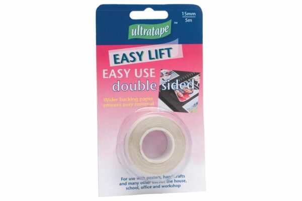 Ultratape 15mm x 5m Double-Sided Fingerlift Tissue Tape