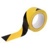 ULTRATAPE Black and Yellow PVC Hazard Warning Tape, 50mm x 10m