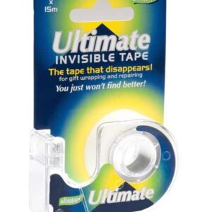 Ultratape Premium Invisible Repair Tape with Dispenser, 19mm x 15m