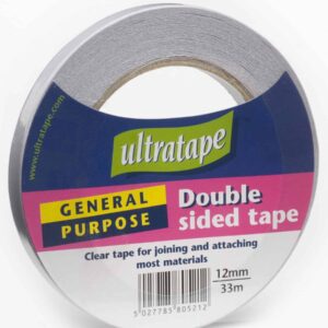 Ultratape Transparent Double-Sided Multipurpose Tape 12mm x 33m