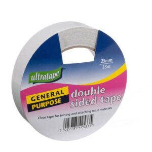 Ultratape Transparent Double-Sided Multipurpose Tape 25mm x 33m