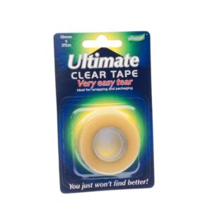 Ultratape Ultimate Easy Tear Clear Tape 19mm x 25m